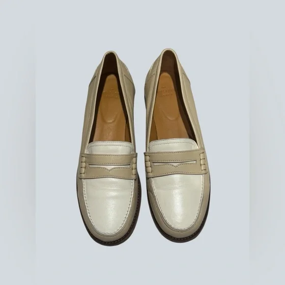 Sezane Andre Loafers Beige and Cream Size: 38 - Picture 3 of 8